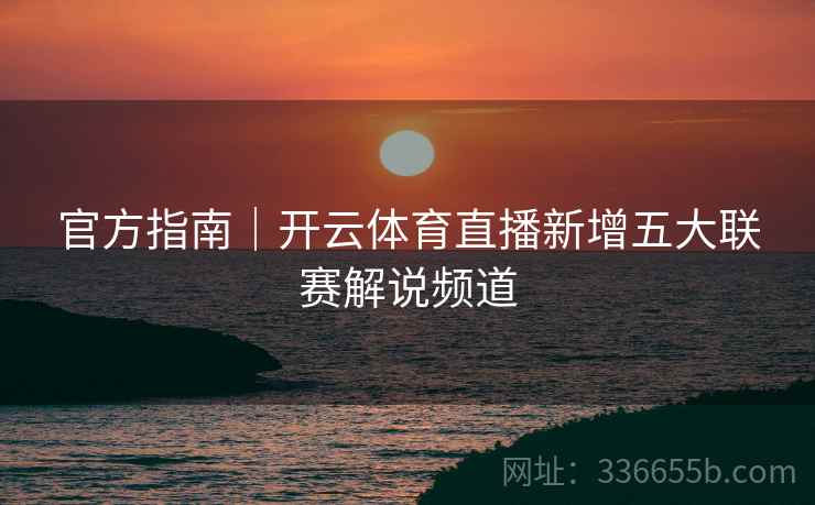 官方指南｜开云体育直播新增五大联赛解说频道