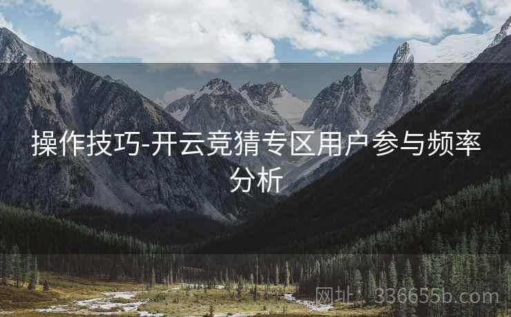 操作技巧-开云竞猜专区用户参与频率分析